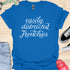 Easily distracted by frenchies - V1 - Elegant Swish T-Shirt